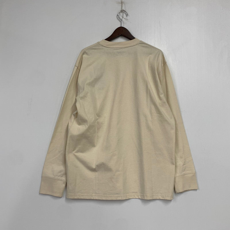 【中古美品】【メンズ】 CARHARTT WIP カーハート ダブリューアイピー I029955 L S ロングスリーブ AMERICAN SCRIPT T-SHIRT アメリカン スクリプト Tシャツ トップス 長袖 142-260531-ya-12-izu サイズ：L カラー：ベージュ 万代Net店