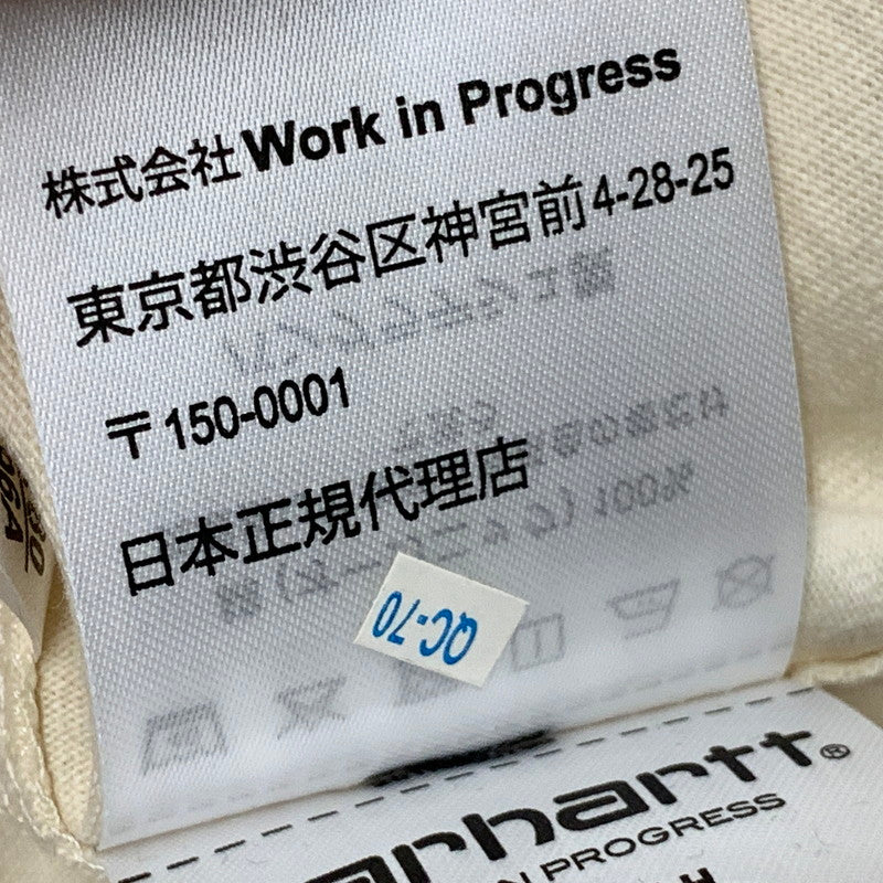 【中古美品】【メンズ】 CARHARTT WIP カーハート ダブリューアイピー I029955 L S ロングスリーブ AMERICAN SCRIPT T-SHIRT アメリカン スクリプト Tシャツ トップス 長袖 142-260531-ya-12-izu サイズ：L カラー：ベージュ 万代Net店