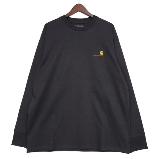 【中古品】【メンズ】 CARHARTT WIP カーハートダブリューアイピー I029955 LS AMERICAN SCRIPT T-SHIRT ロングスリーブ アメリカン スクリプト Tシャツ トップス 142-260605-kh-09-izu サイズ：L カラー：ブラック 万代Net店