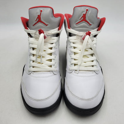 【中古品】【メンズ】 NIKE ナイキ AIR JORDAN 5 RETRO DA1911-102 エアジョーダン 5 レトロ スニーカー シューズ 靴 160-260522-as-06-izu サイズ：26.5cm カラー：TRUE WHITE/FIRE RED-BLACK 万代Net店