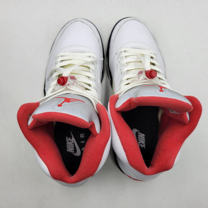 【中古品】【メンズ】 NIKE ナイキ AIR JORDAN 5 RETRO DA1911-102 エアジョーダン 5 レトロ スニーカー シューズ 靴 160-260522-as-06-izu サイズ：26.5cm カラー：TRUE WHITE/FIRE RED-BLACK 万代Net店