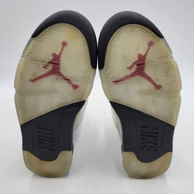 【中古品】【メンズ】 NIKE ナイキ AIR JORDAN 5 RETRO DA1911-102 エアジョーダン 5 レトロ スニーカー シューズ 靴 160-260522-as-06-izu サイズ：26.5cm カラー：TRUE WHITE/FIRE RED-BLACK 万代Net店