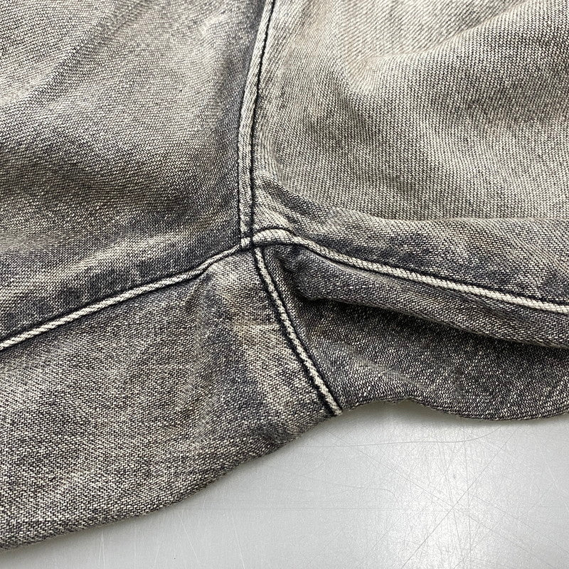 【中古品】【メンズ】 ANCELLM アンセルム ANC-PT71 LIGHT OZ WIDE STRAIGHT DENIM PANTS ライト オンス ストレート デニム パンツ ボトムス 151-260522-kh-10-izu サイズ：2 カラー：ダークグレー系 万代Net店