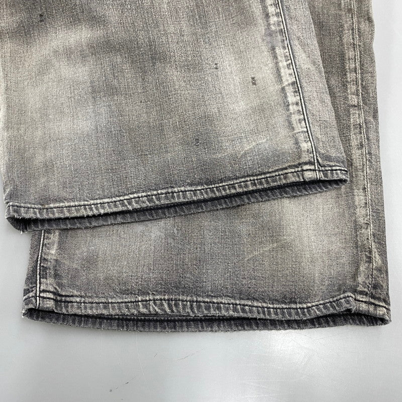 【中古品】【メンズ】 ANCELLM アンセルム ANC-PT71 LIGHT OZ WIDE STRAIGHT DENIM PANTS ライト オンス ストレート デニム パンツ ボトムス 151-260522-kh-10-izu サイズ：2 カラー：ダークグレー系 万代Net店