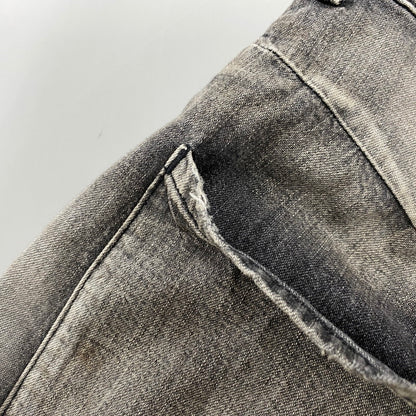 【中古品】【メンズ】 ANCELLM アンセルム ANC-PT71 LIGHT OZ WIDE STRAIGHT DENIM PANTS ライト オンス ストレート デニム パンツ ボトムス 151-260522-kh-10-izu サイズ：2 カラー：ダークグレー系 万代Net店