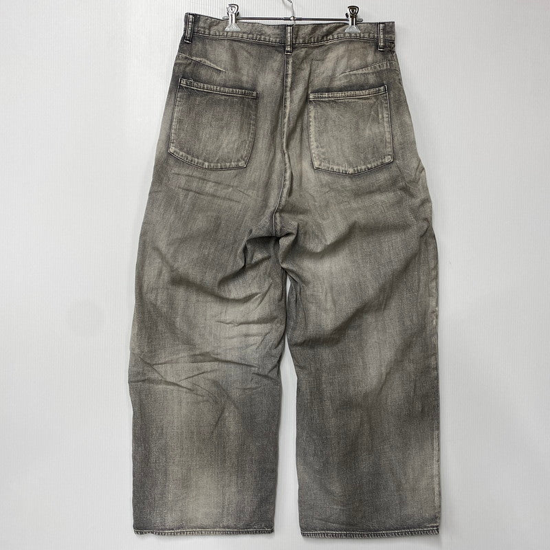 【中古品】【メンズ】 ANCELLM アンセルム ANC-PT71 LIGHT OZ WIDE STRAIGHT DENIM PANTS ライト オンス ストレート デニム パンツ ボトムス 151-260522-kh-10-izu サイズ：2 カラー：ダークグレー系 万代Net店
