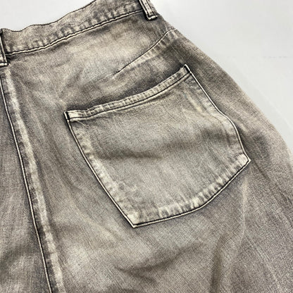 【中古品】【メンズ】 ANCELLM アンセルム ANC-PT71 LIGHT OZ WIDE STRAIGHT DENIM PANTS ライト オンス ストレート デニム パンツ ボトムス 151-260522-kh-10-izu サイズ：2 カラー：ダークグレー系 万代Net店