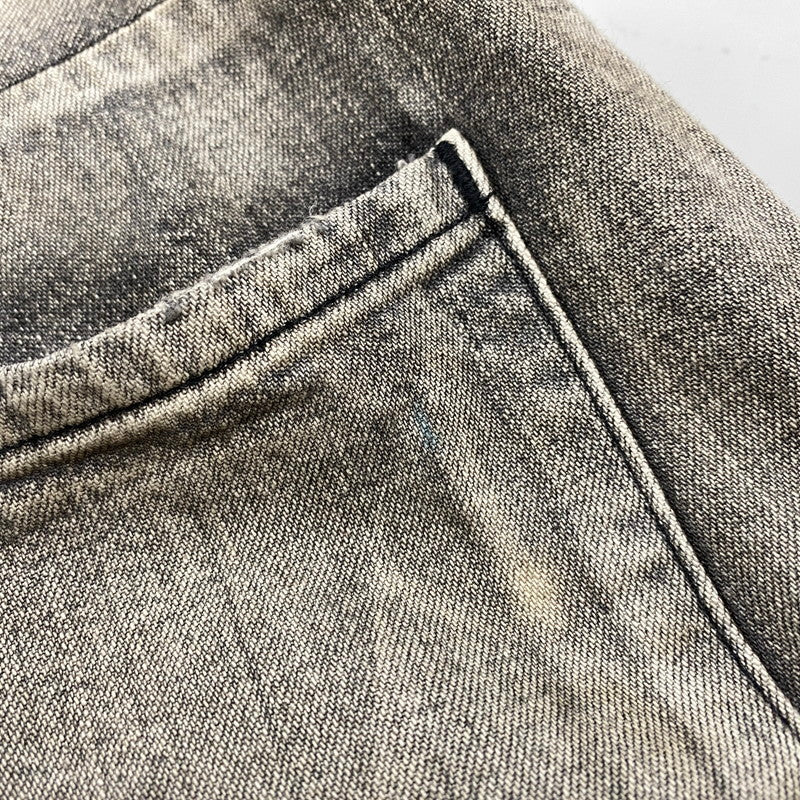 【中古品】【メンズ】 ANCELLM アンセルム ANC-PT71 LIGHT OZ WIDE STRAIGHT DENIM PANTS ライト オンス ストレート デニム パンツ ボトムス 151-260522-kh-10-izu サイズ：2 カラー：ダークグレー系 万代Net店