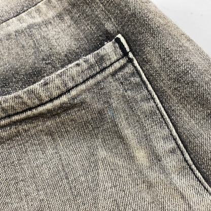 【中古品】【メンズ】 ANCELLM アンセルム ANC-PT71 LIGHT OZ WIDE STRAIGHT DENIM PANTS ライト オンス ストレート デニム パンツ ボトムス 151-260522-kh-10-izu サイズ：2 カラー：ダークグレー系 万代Net店