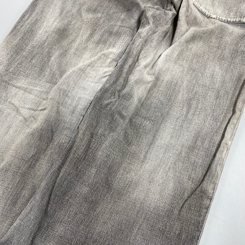 【中古品】【メンズ】 ANCELLM アンセルム ANC-PT71 LIGHT OZ WIDE STRAIGHT DENIM PANTS ライト オンス ストレート デニム パンツ ボトムス 151-260522-kh-10-izu サイズ：2 カラー：ダークグレー系 万代Net店