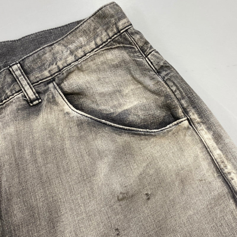 【中古品】【メンズ】 ANCELLM アンセルム ANC-PT71 LIGHT OZ WIDE STRAIGHT DENIM PANTS ライト オンス ストレート デニム パンツ ボトムス 151-260522-kh-10-izu サイズ：2 カラー：ダークグレー系 万代Net店