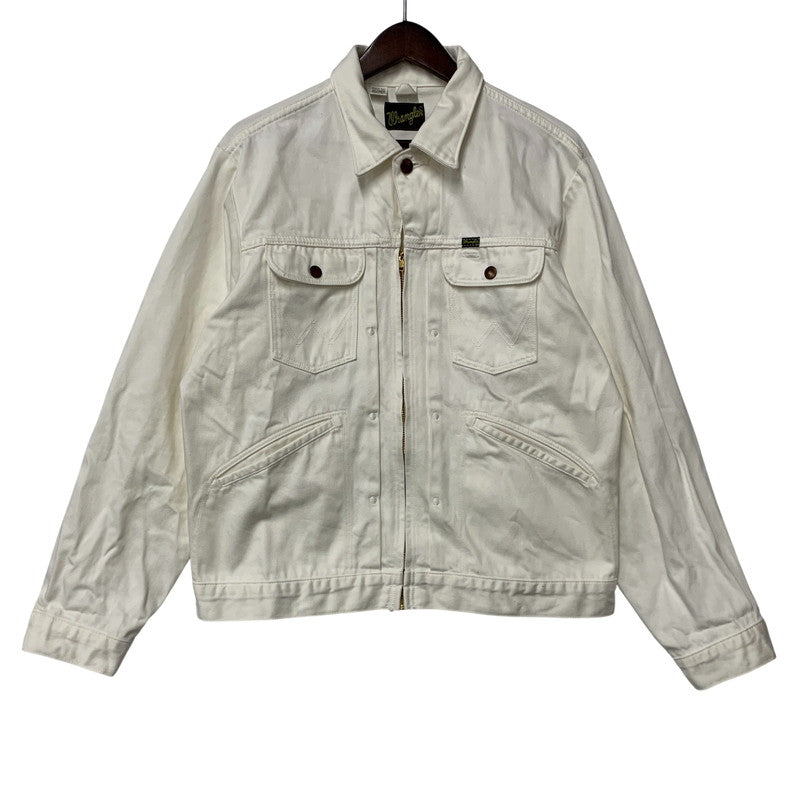 【中古品】【メンズ】 WRANGLER ラングラー WU0024 24MJZ DENIM JACKET デニム ジャケット アウター 147-260528-ya-17-izu サイズ：M（38） カラー：WHITE 万代Net店