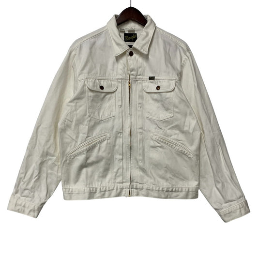 【中古品】【メンズ】 WRANGLER ラングラー WU0024 24MJZ DENIM JACKET デニム ジャケット アウター 147-260528-ya-17-izu サイズ：M（38） カラー：WHITE 万代Net店