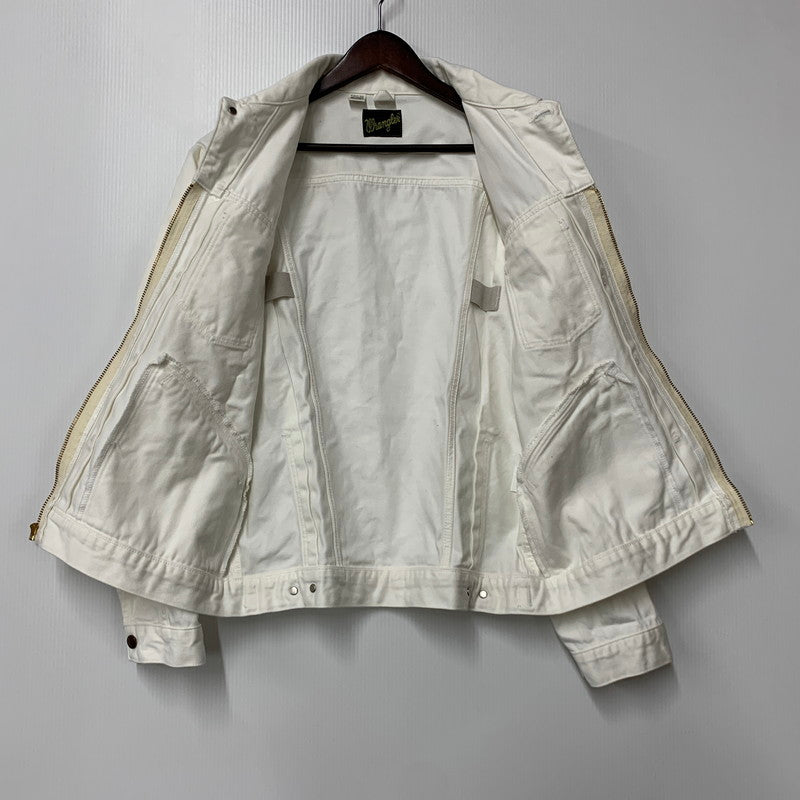 【中古品】【メンズ】 WRANGLER ラングラー WU0024 24MJZ DENIM JACKET デニム ジャケット アウター 147-260528-ya-17-izu サイズ：M（38） カラー：WHITE 万代Net店