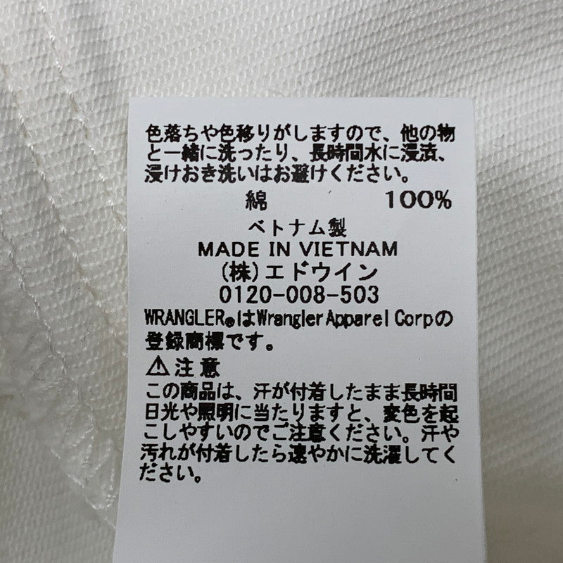 【中古品】【メンズ】 WRANGLER ラングラー WU0024 24MJZ DENIM JACKET デニム ジャケット アウター 147-260528-ya-17-izu サイズ：M（38） カラー：WHITE 万代Net店