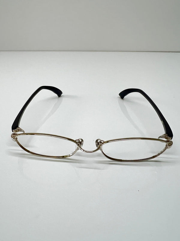 【中古品】【メンズ】 999.9 フォーナインズ オーバルタイプ 眼鏡フレーム S-251T 178-260703-kk-05-hon サイズ：53ロ17-120 カラー：シルバー/ブラック 万代Net店