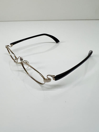 【中古品】【メンズ】 999.9 フォーナインズ オーバルタイプ 眼鏡フレーム S-251T 178-260703-kk-05-hon サイズ：53ロ17-120 カラー：シルバー/ブラック 万代Net店