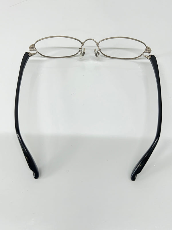 【中古品】【メンズ】 999.9 フォーナインズ オーバルタイプ 眼鏡フレーム S-251T 178-260703-kk-05-hon サイズ：53ロ17-120 カラー：シルバー/ブラック 万代Net店
