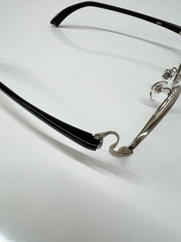 【中古品】【メンズ】 999.9 フォーナインズ オーバルタイプ 眼鏡フレーム S-251T 178-260703-kk-05-hon サイズ：53ロ17-120 カラー：シルバー/ブラック 万代Net店