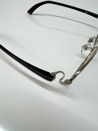 【中古品】【メンズ】 999.9 フォーナインズ オーバルタイプ 眼鏡フレーム S-251T 178-260703-kk-05-hon サイズ：53ロ17-120 カラー：シルバー/ブラック 万代Net店