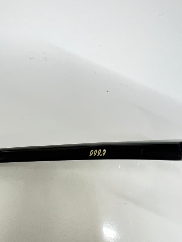 【中古品】【メンズ】 999.9 フォーナインズ オーバルタイプ 眼鏡フレーム S-251T 178-260703-kk-05-hon サイズ：53ロ17-120 カラー：シルバー/ブラック 万代Net店