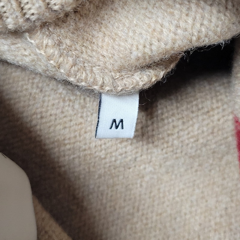 【中古品】【メンズ】 AMI ALEXANDRE MATTIUSSI アミアレクサンドレマチウシ UKS006.018 RED ADC SWEATER レッド エーディーシー セーター トップス 長袖 141-260522-cs-17-izu サイズ：M カラー：ベージュ 万代Net店
