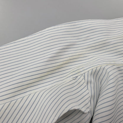 【中古品】【メンズ】 AMI ALEXANDRE MATTIUSSI アミアレクサンドレマチウシ COTTON CAMP COLLAR SHORT SLEEVE SHIRT コットン キャンプ カラー ショートスリーブ シャツ トップス 半袖 141-260522-cs-16-izu サイズ：XS カラー：ホワイト×ブルー 万代Net店