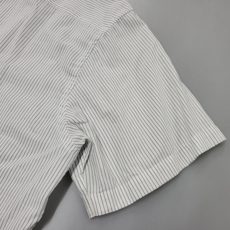 【中古品】【メンズ】 AMI ALEXANDRE MATTIUSSI アミアレクサンドレマチウシ COTTON CAMP COLLAR SHORT SLEEVE SHIRT コットン キャンプ カラー ショートスリーブ シャツ トップス 半袖 141-260522-cs-16-izu サイズ：XS カラー：ホワイト×ブルー 万代Net店