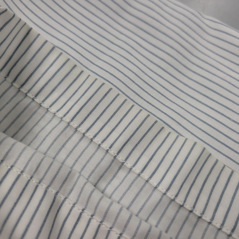 【中古品】【メンズ】 AMI ALEXANDRE MATTIUSSI アミアレクサンドレマチウシ COTTON CAMP COLLAR SHORT SLEEVE SHIRT コットン キャンプ カラー ショートスリーブ シャツ トップス 半袖 141-260522-cs-16-izu サイズ：XS カラー：ホワイト×ブルー 万代Net店