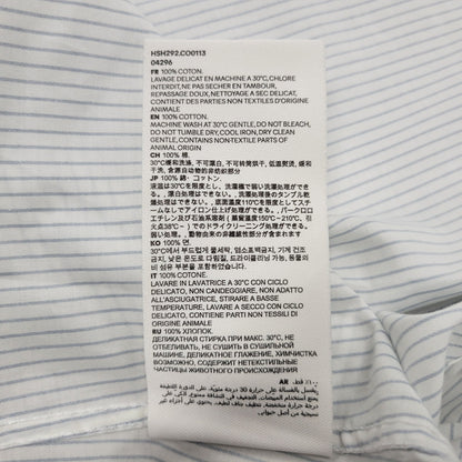 【中古品】【メンズ】 AMI ALEXANDRE MATTIUSSI アミアレクサンドレマチウシ COTTON CAMP COLLAR SHORT SLEEVE SHIRT コットン キャンプ カラー ショートスリーブ シャツ トップス 半袖 141-260522-cs-16-izu サイズ：XS カラー：ホワイト×ブルー 万代Net店