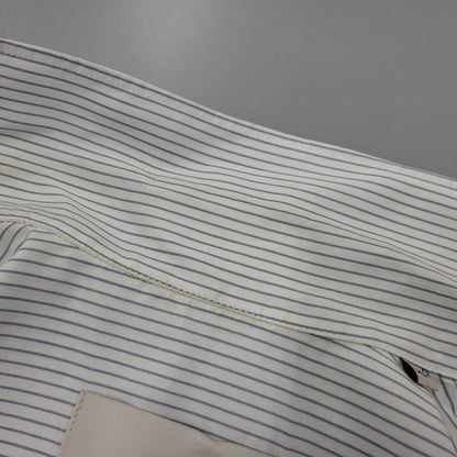 【中古品】【メンズ】 AMI ALEXANDRE MATTIUSSI アミアレクサンドレマチウシ COTTON CAMP COLLAR SHORT SLEEVE SHIRT コットン キャンプ カラー ショートスリーブ シャツ トップス 半袖 141-260522-cs-16-izu サイズ：XS カラー：ホワイト×ブルー 万代Net店