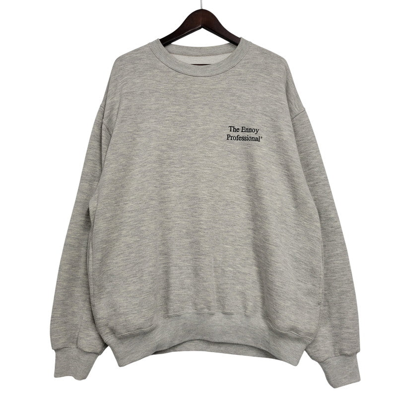 【中古品】【メンズ】 THE ENNOY PROFESSIONAL ザエンノイプロフェッショナル SS25BRENCT01NTL SWEAT SHIRT スウェットシャツ トップス 長袖 140-260522-cs-18-izu サイズ：L カラー：グレー 万代Net店