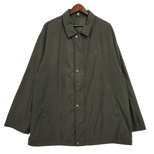 【中古品】【メンズ】 YVES SAINT LAURENT イヴ・サンローラン NYLON JACKET ナイロンジャケット アウター 141-260522-as-18-izu サイズ：105 カラー：カーキ系 万代Net店