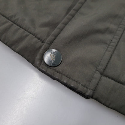【中古品】【メンズ】 YVES SAINT LAURENT イヴ・サンローラン NYLON JACKET ナイロンジャケット アウター 141-260522-as-18-izu サイズ：105 カラー：カーキ系 万代Net店
