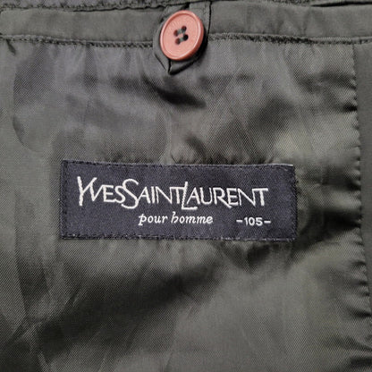 【中古品】【メンズ】 YVES SAINT LAURENT イヴ・サンローラン NYLON JACKET ナイロンジャケット アウター 141-260522-as-18-izu サイズ：105 カラー：カーキ系 万代Net店