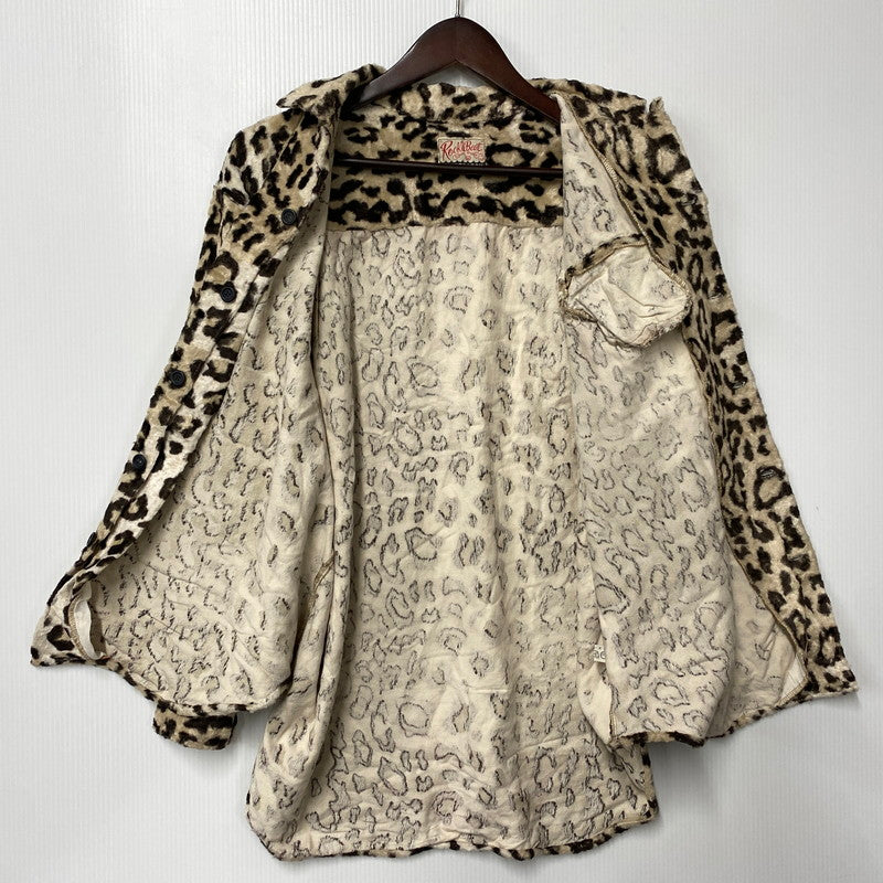 【中古品】【メンズ】 PINK DRAGON ピンクドラゴン ROCK A BEAT LAOPARD SHIRT レオパード シャツ トップス 146-260522-kh-03-izu カラー：ベージュ系×ブラウン 万代Net店