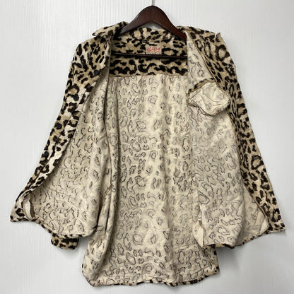 【中古品】【メンズ】 PINK DRAGON ピンクドラゴン ROCK A BEAT LAOPARD SHIRT レオパード シャツ トップス 146-260522-kh-03-izu カラー：ベージュ系×ブラウン 万代Net店