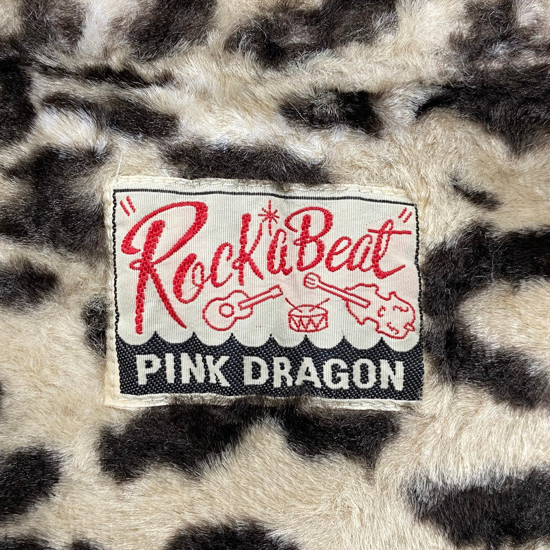 【中古品】【メンズ】 PINK DRAGON ピンクドラゴン ROCK A BEAT LAOPARD SHIRT レオパード シャツ トップス 146-260522-kh-03-izu カラー：ベージュ系×ブラウン 万代Net店