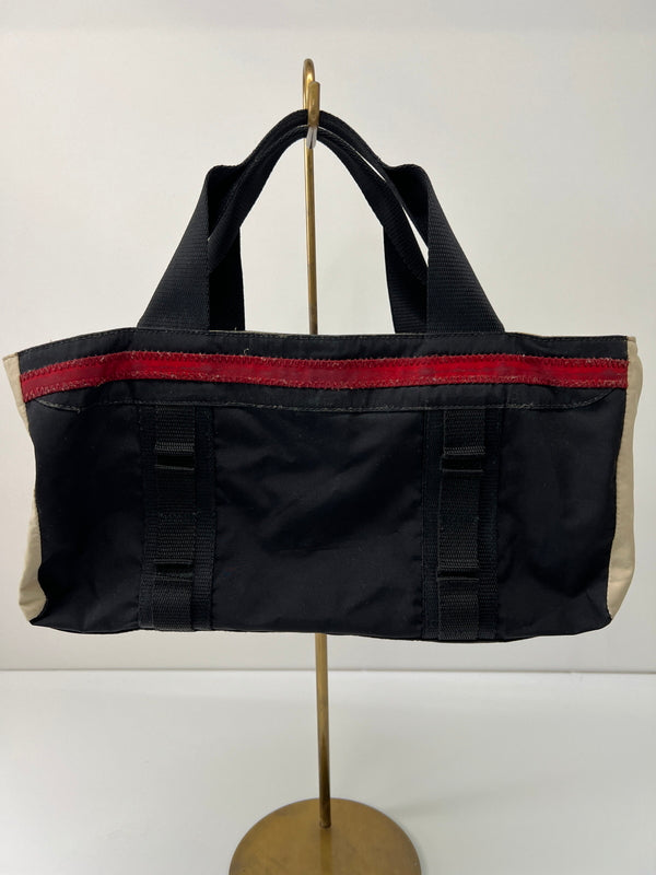 【現状渡し品】【メンズ】 PRADA SPORTS プラダスポーツ ハンドバッグ 4VA068 カバン ミニトート 178-260704-kk-02-hon カラー：ブラック/ベージュ 万代Net店
