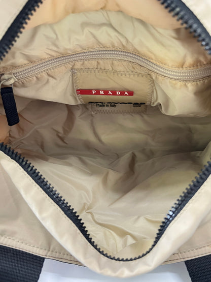 【現状渡し品】【メンズ】 PRADA SPORTS プラダスポーツ ハンドバッグ 4VA068 カバン ミニトート 178-260704-kk-02-hon カラー：ブラック/ベージュ 万代Net店
