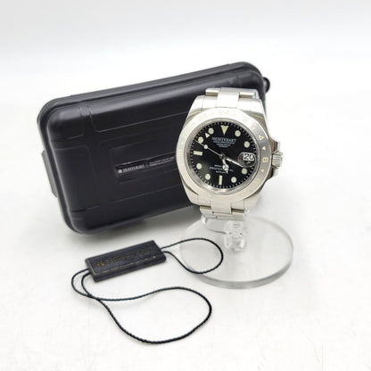 【中古品】【メンズ/レディース】 MEISTERART マイスターアート AUTOMATIC GMT MV5101 GMT自動巻き 腕時計 197-260522-as-01-izu カラー：シルバー 万代Net店