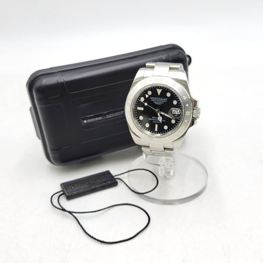 【中古品】【メンズ/レディース】 MEISTERART マイスターアート AUTOMATIC GMT MV5101 GMT自動巻き 腕時計 197-260522-as-01-izu カラー：シルバー 万代Net店