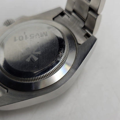 【中古品】【メンズ/レディース】 MEISTERART マイスターアート AUTOMATIC GMT MV5101 GMT自動巻き 腕時計 197-260522-as-01-izu カラー：シルバー 万代Net店