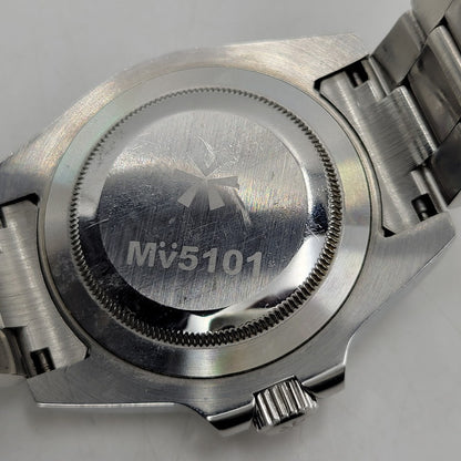 【中古品】【メンズ/レディース】 MEISTERART マイスターアート AUTOMATIC GMT MV5101 GMT自動巻き 腕時計 197-260522-as-01-izu カラー：シルバー 万代Net店