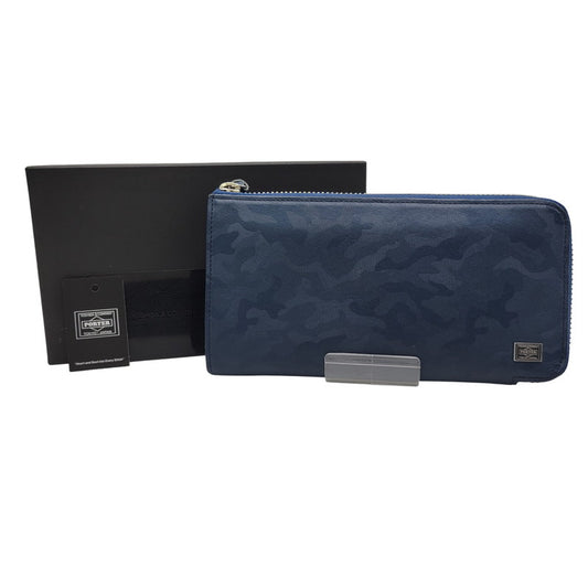 【中古品】【メンズ/レディース】 PORTER ポーター WONDER LONG WALLET 342-06033 ワンダー ロングウォレット 長財布 200-260522-as-03-izu カラー：ネイビー 万代Net店