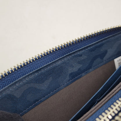 【中古品】【メンズ/レディース】 PORTER ポーター WONDER LONG WALLET 342-06033 ワンダー ロングウォレット 長財布 200-260522-as-03-izu カラー：ネイビー 万代Net店
