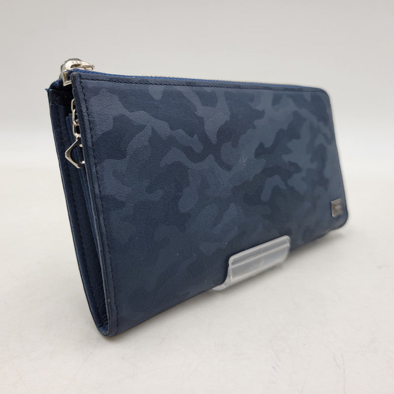 【中古品】【メンズ/レディース】 PORTER ポーター WONDER LONG WALLET 342-06033 ワンダー ロングウォレット 長財布 200-260522-as-03-izu カラー：ネイビー 万代Net店