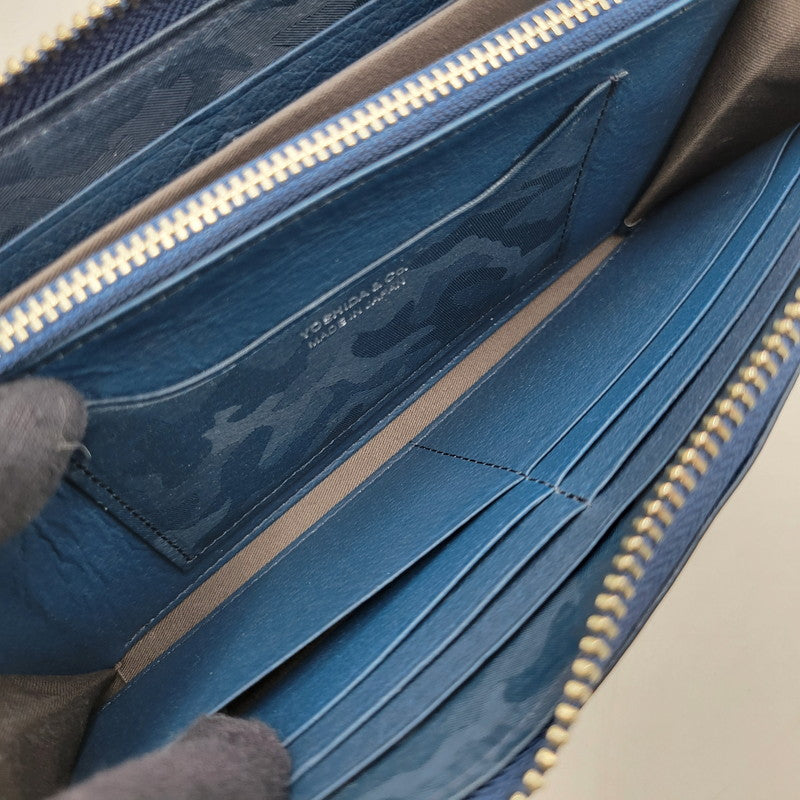 【中古品】【メンズ/レディース】 PORTER ポーター WONDER LONG WALLET 342-06033 ワンダー ロングウォレット 長財布 200-260522-as-03-izu カラー：ネイビー 万代Net店