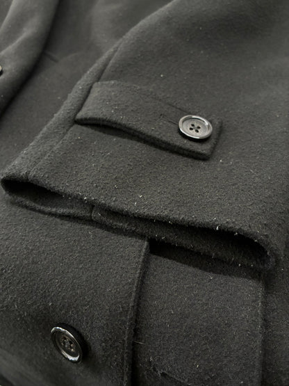 【中古品】【メンズ】 ENDER PRODUCTS エンダープロダクツ MELTON SOUTIEN COLLAR COAT PRco662 メルトン ステンカラーコート アウター 178-260705-kk-17-hon サイズ：M カラー：ブラック 万代Net店