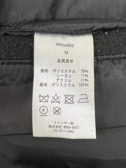 【中古品】【メンズ】 ENDER PRODUCTS エンダープロダクツ MELTON SOUTIEN COLLAR COAT PRco662 メルトン ステンカラーコート アウター 178-260705-kk-17-hon サイズ：M カラー：ブラック 万代Net店